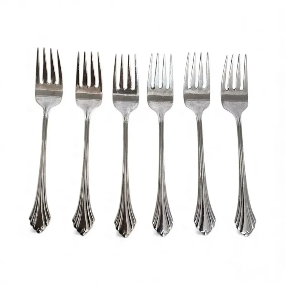 Oneida BANCROFT Stainless SALAD FORKS Fork Flatware 6 7/8